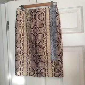 J Crew “Snakeskin” skirt size 0